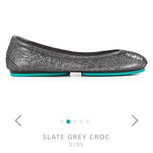 Slate grey croc Tieks